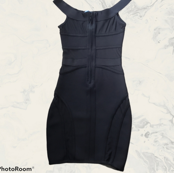 Black mesh dress bodycon dress - Picture 4 of 9